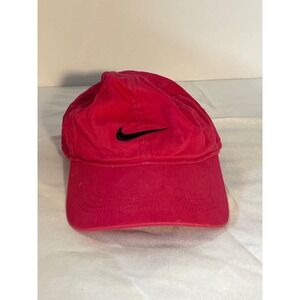 Nike Heritage 86 Child Adjustable Hat Pink Cotton Swoosh Logo Cap 2319-A4Y